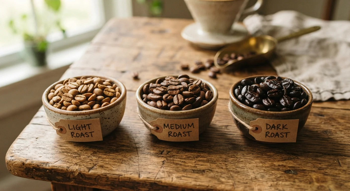 Coffee Roast Levels: What Light, Medium, and Dark Actually Tell You