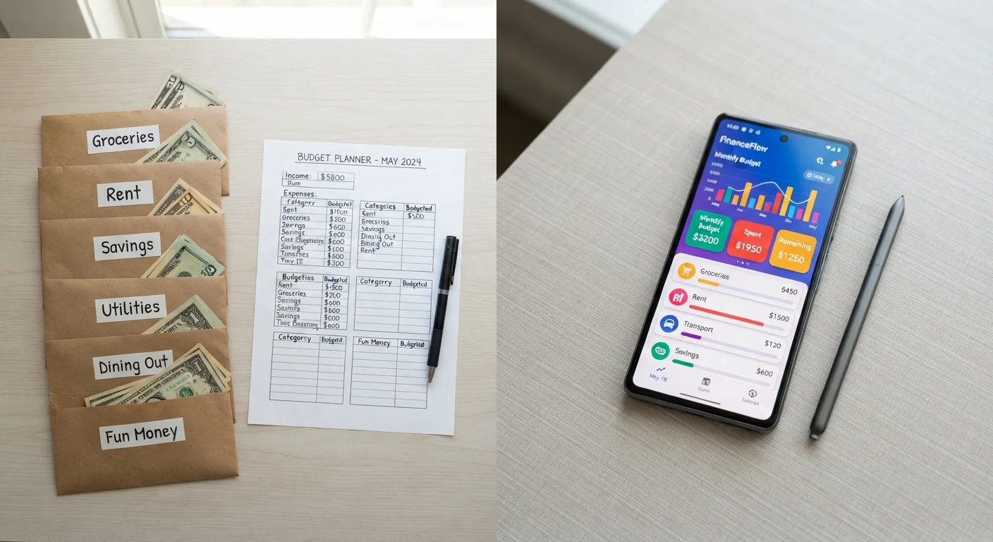 Envelope Budgeting vs. Digital Tracking Apps