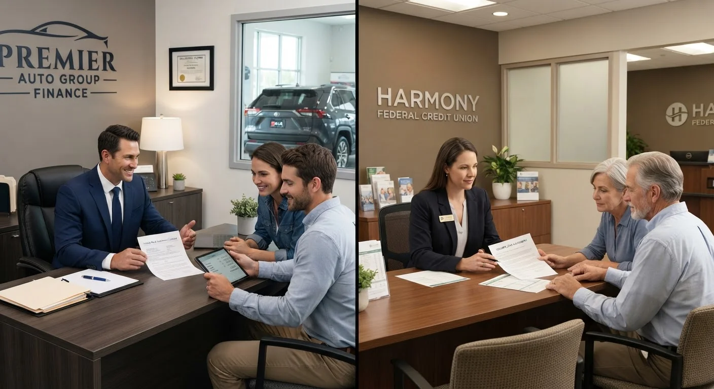 Financing Through a Dealer vs. Your Own Bank or Credit Union