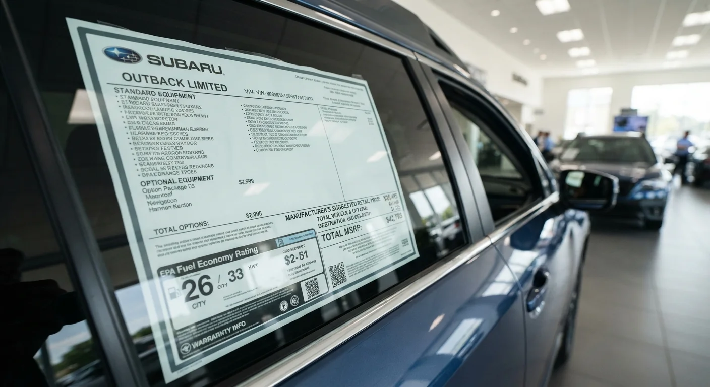 What Every Car Sticker Price Actually Includes